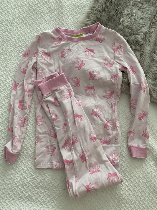 presale GLP1916  Ballet Shoes Pink Long Sleeve Long Pants Pajama Set  2024 9.3