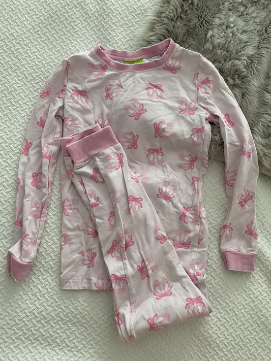 presale GLP1916 Ballet Shoes Pink Long Sleeve Long Pants Pajama Set 2024 9.3