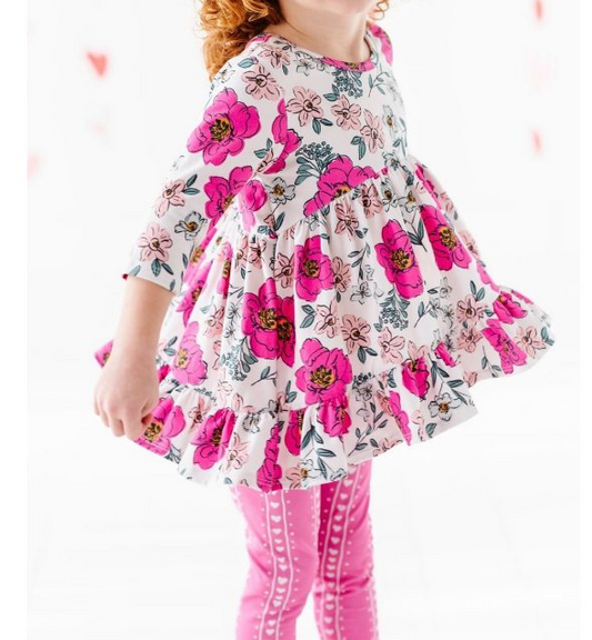 presale GLP2121 Rose Red Flower Leaf Long Sleeve Heart Trousers Suit 2024 9.27