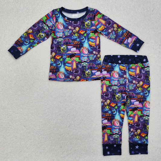 GLP2268 Purple long-sleeved and long-pants pajama set