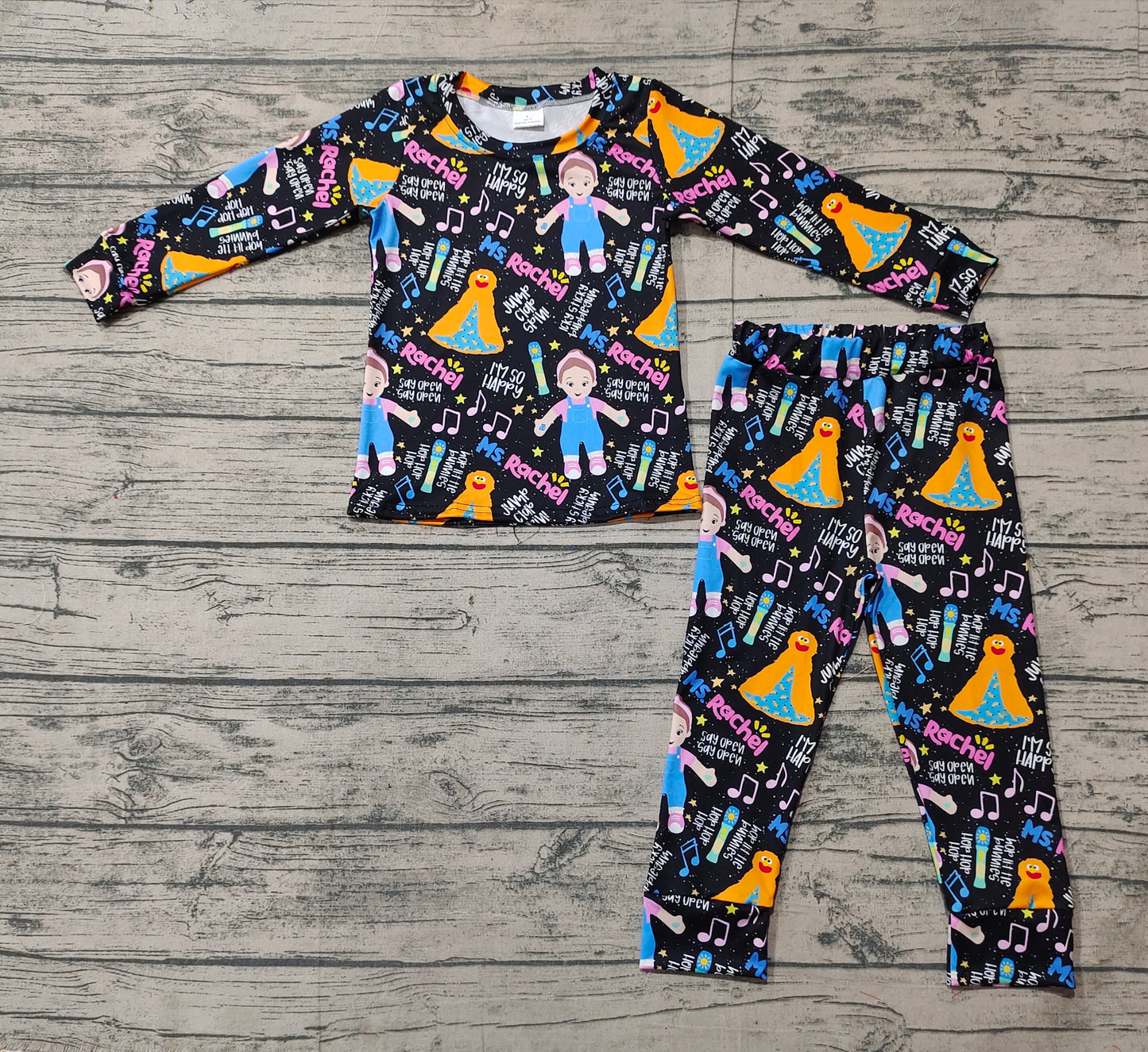 presale GLP2271  Black long-sleeved and long-pants pajama set with lettering 2024 12.17