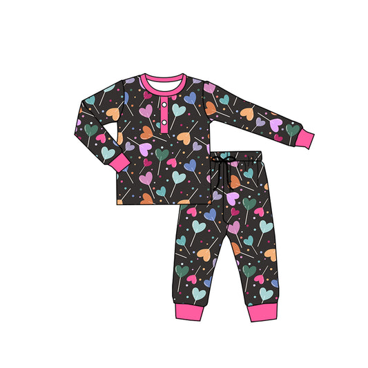 presale GLP2274 Valentine's Day Lollipop Long Sleeve Long Pants Pajama Set 2024 11.25