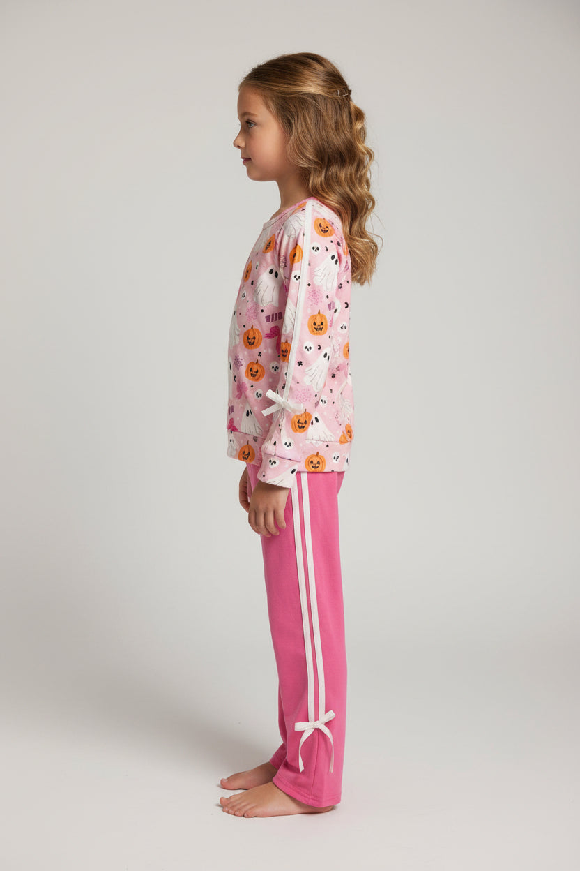 Pre order halloween pumpkin ghost pants set