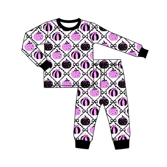 Pre order halloween pumpkin pajama set