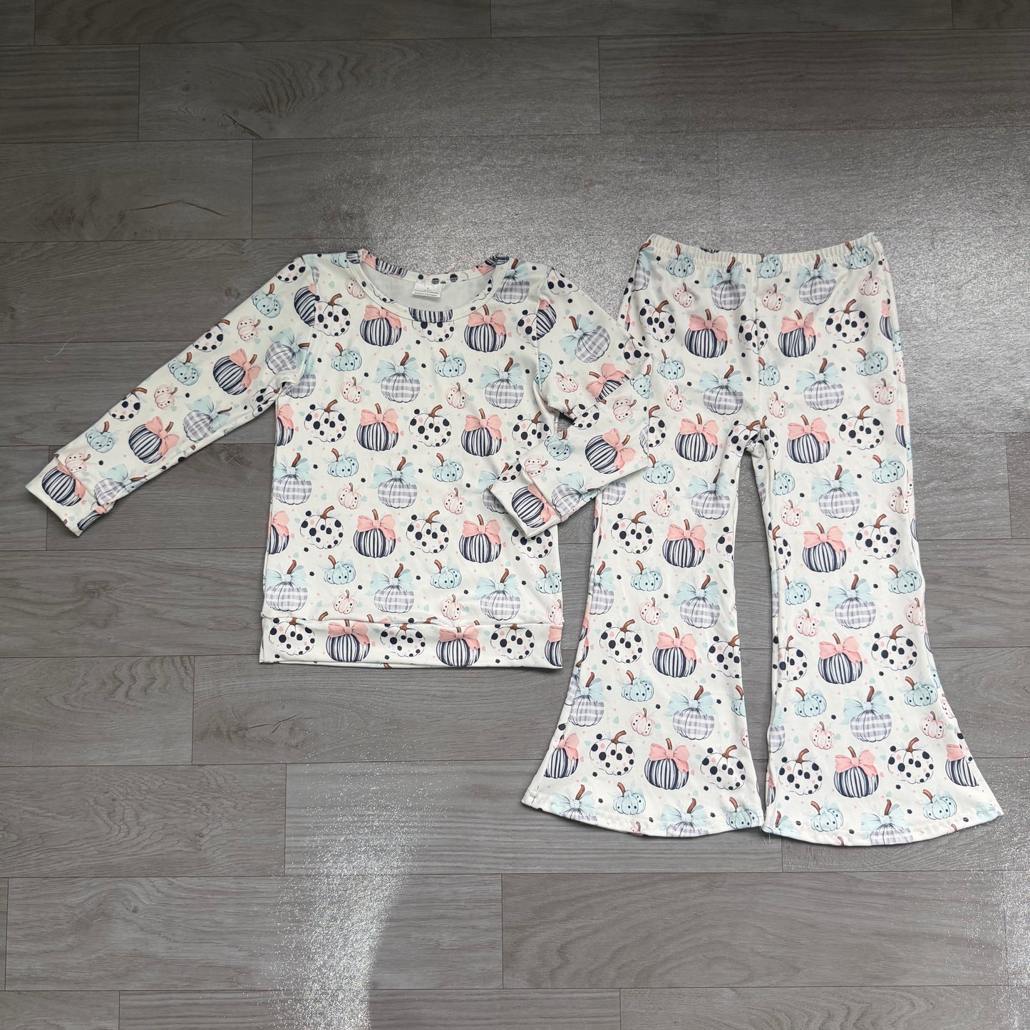 Pre order fall pumpkin pullover shirt belle pants set