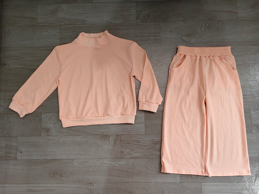 Pre order pink cotton long sleeve pants outfits