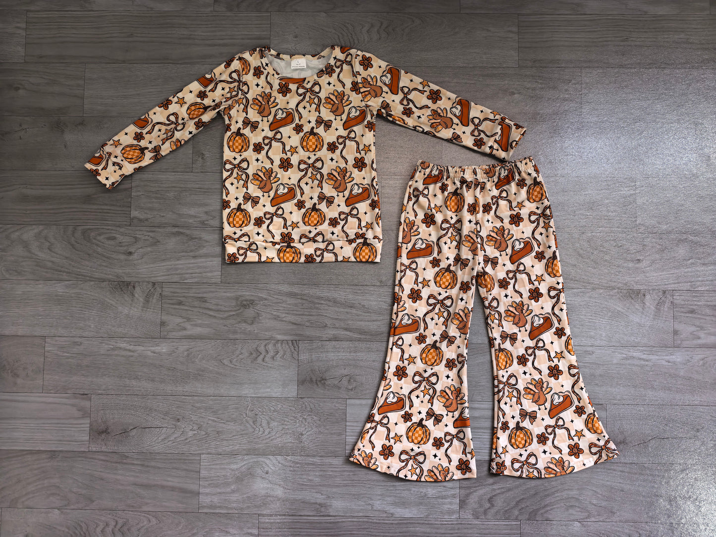 Pre order turkey pullover shirt belle pants set