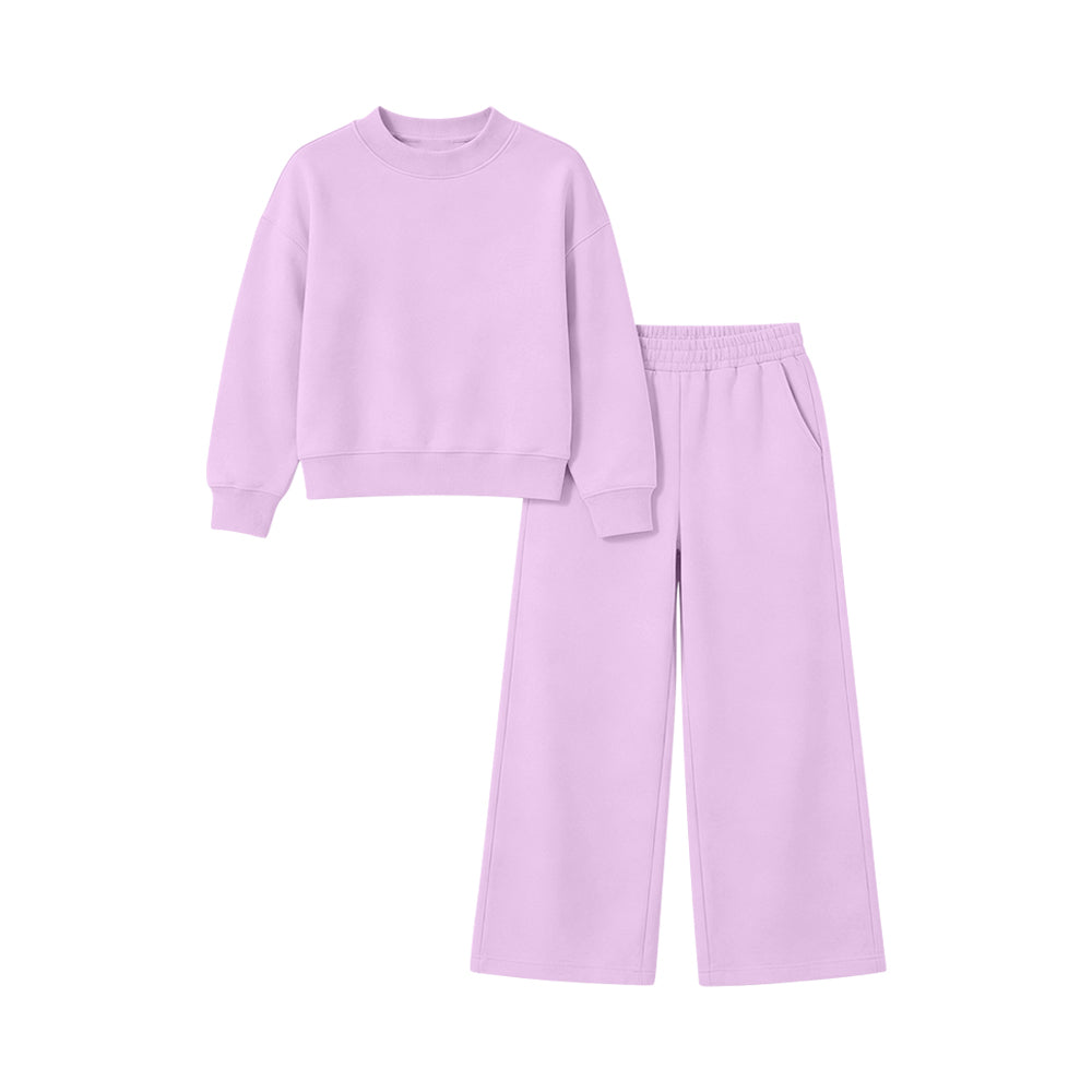 Pre order plain sweatshirt pants set