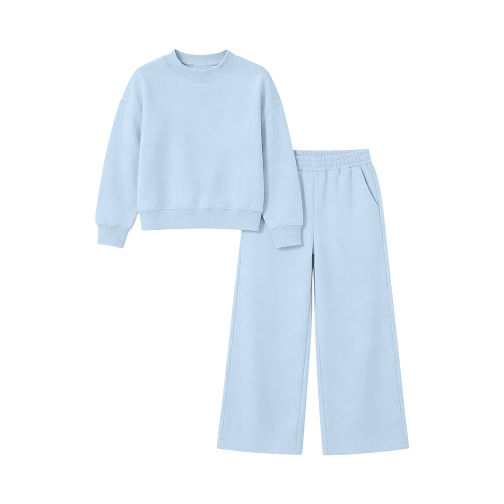 Pre order plain sweatshirt pants set