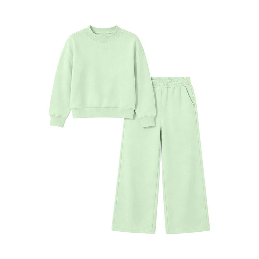 Pre order plain sweatshirt pants set