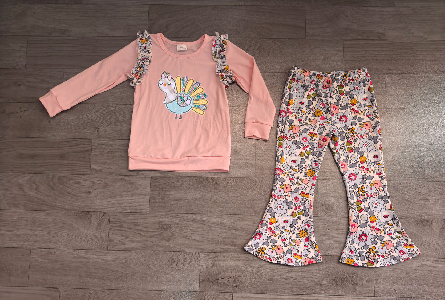 Pre order turkey embroidery girl outfit