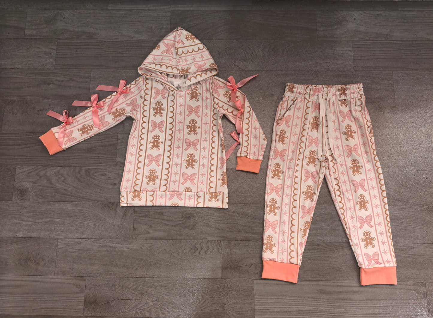 Pre order baby girl gingerbread outfit