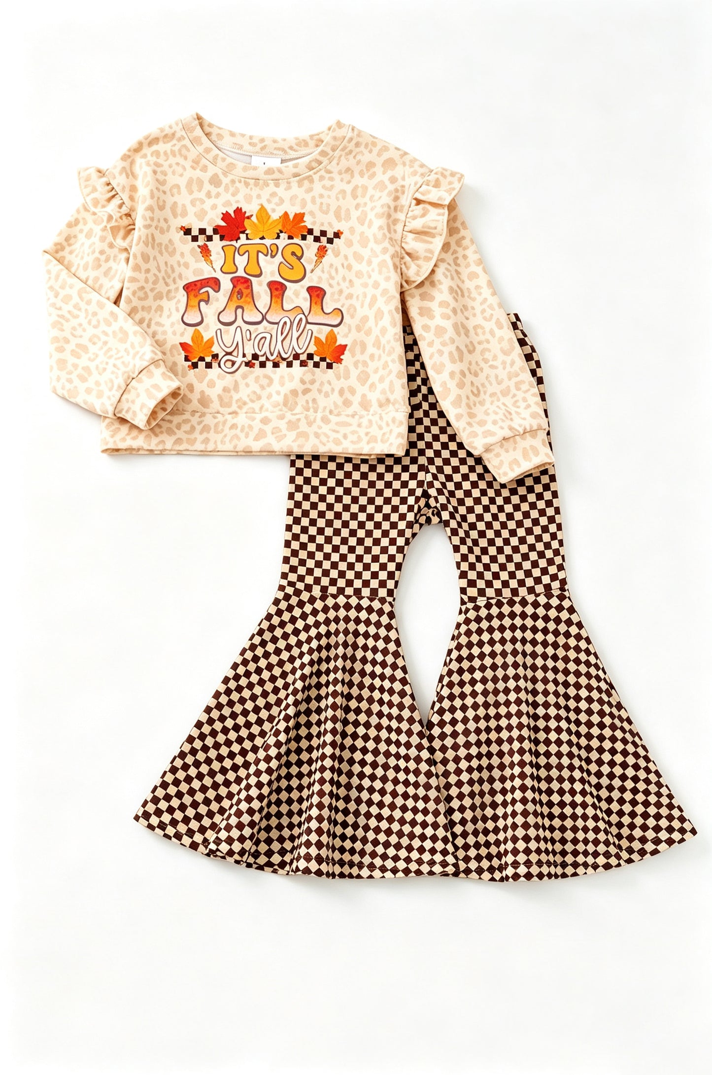 Pre order it's fall y'all shirt bell bottom pants set