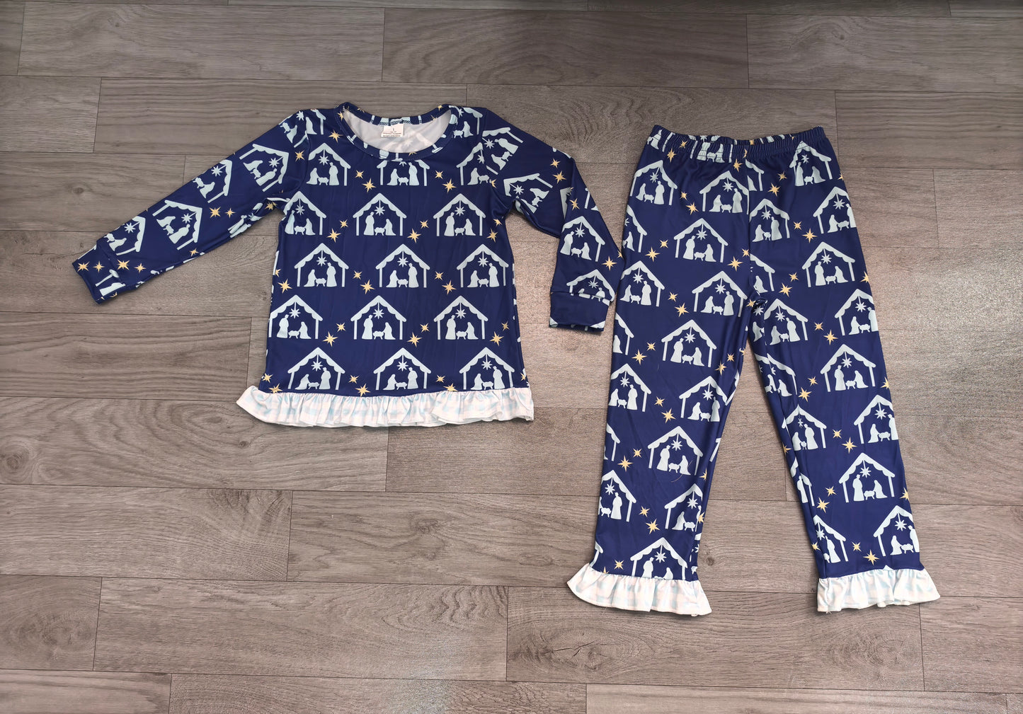 Pre order nativity two pieces girl pajamas