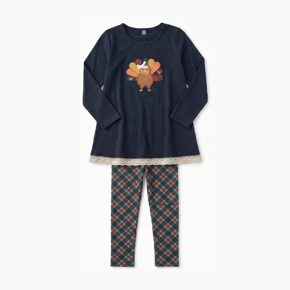 Pre order navy turkey legging girl outfit