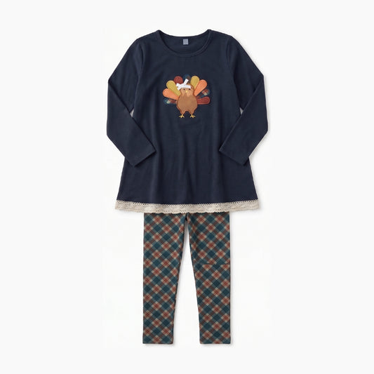 Pre order navy turkey legging girl outfit