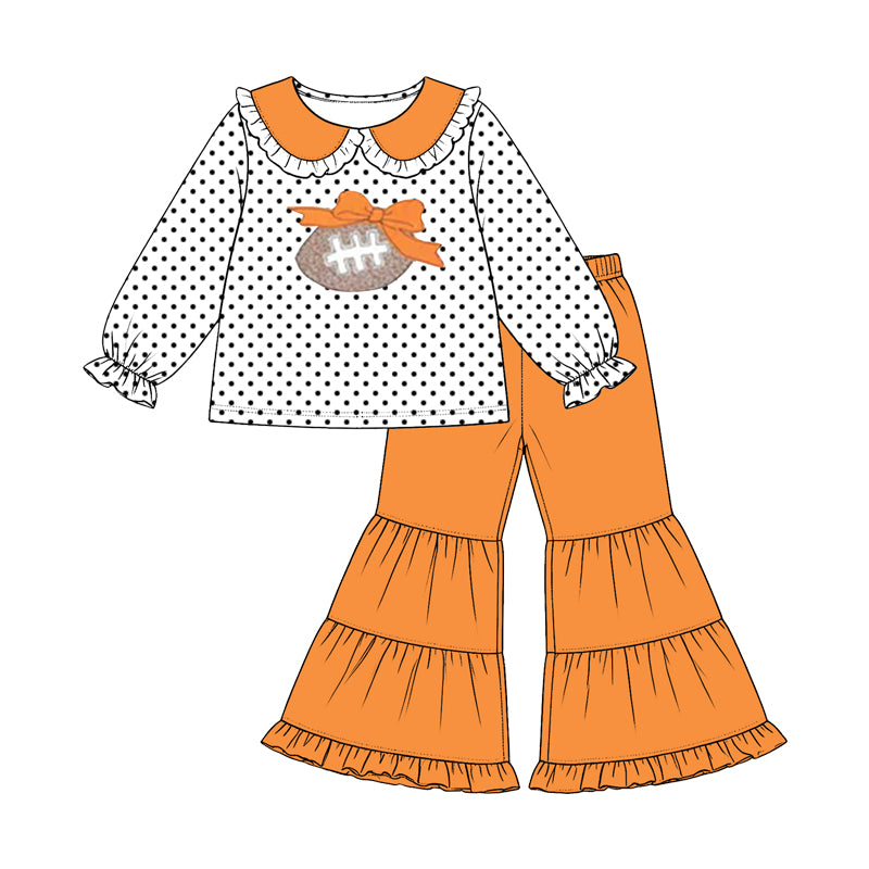 Pre order polk dots football sibling clothing