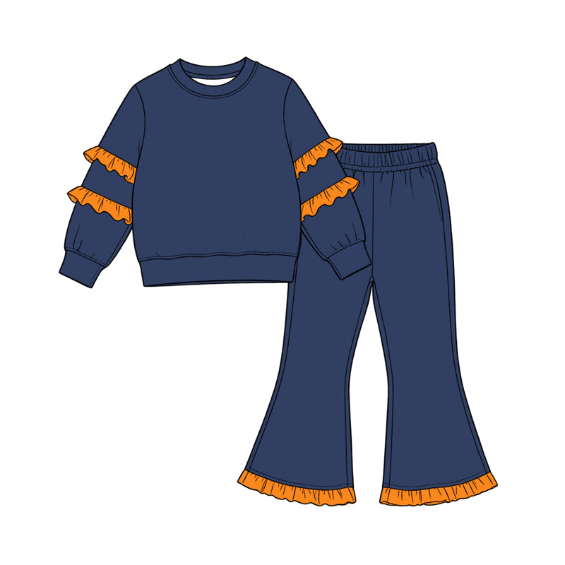 Pre order ruffle sweatershirt pants set