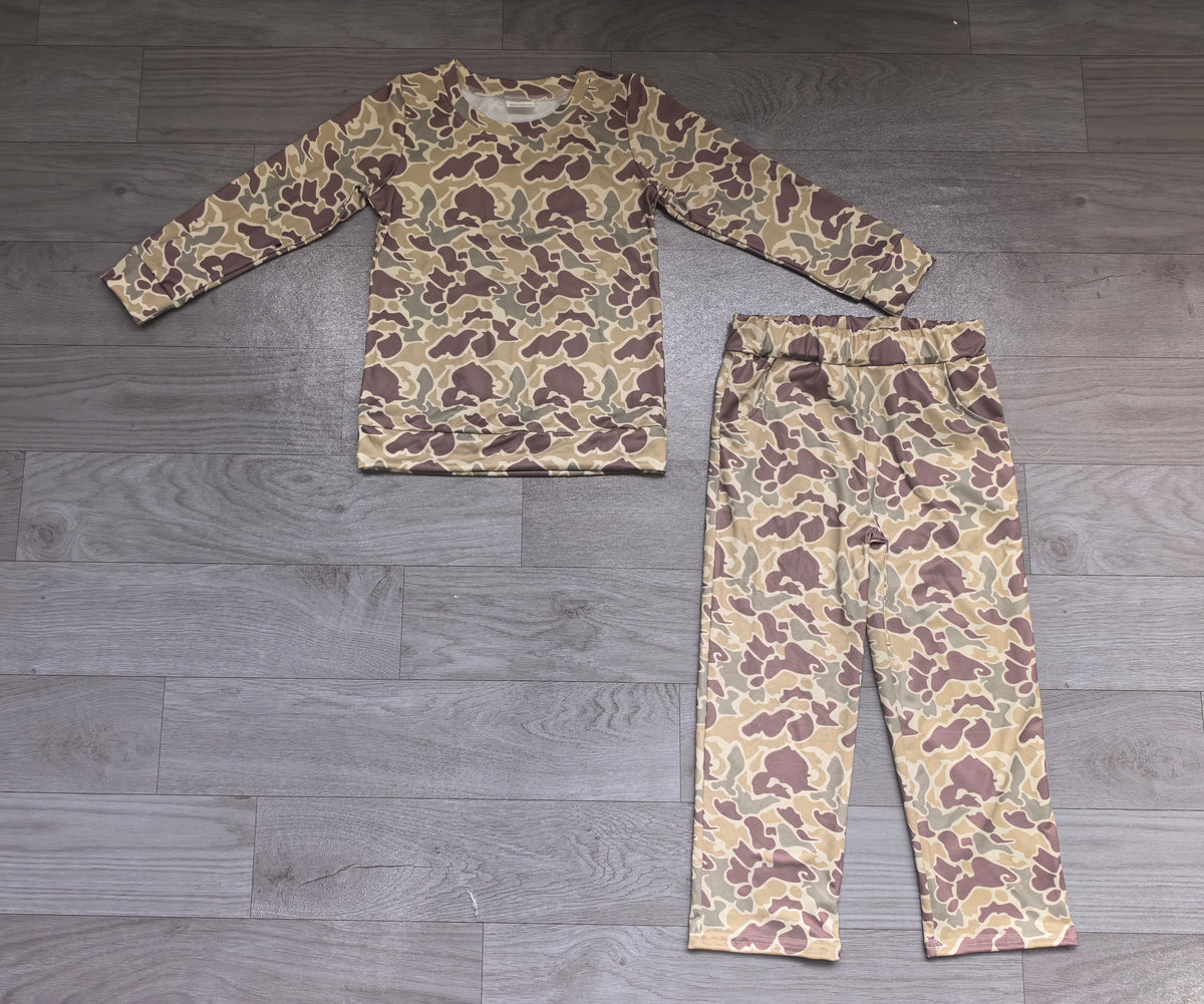 Pre order camo shirt pants boys outfit
