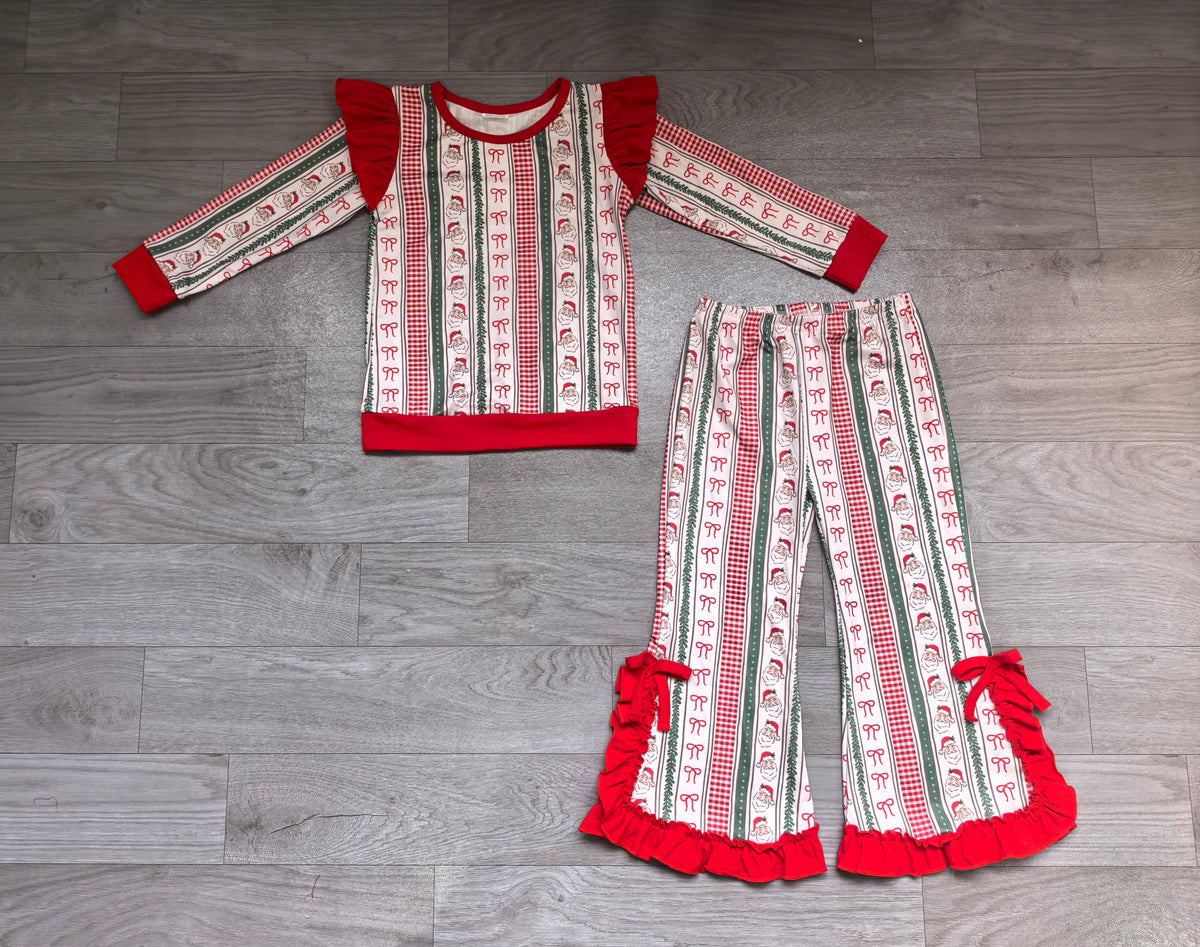 Pre order baby girl christmas santa outfit