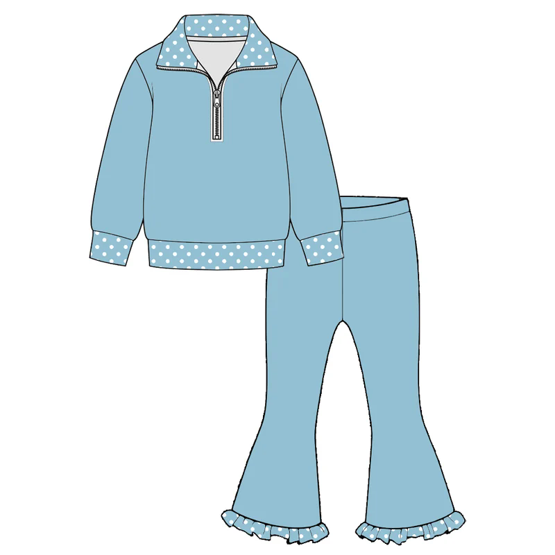 Pre order pullover ruffle belle pants outfit girls clothing