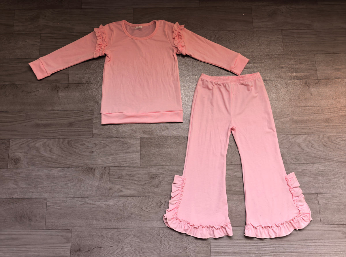 Pre order solid color cotton outfit