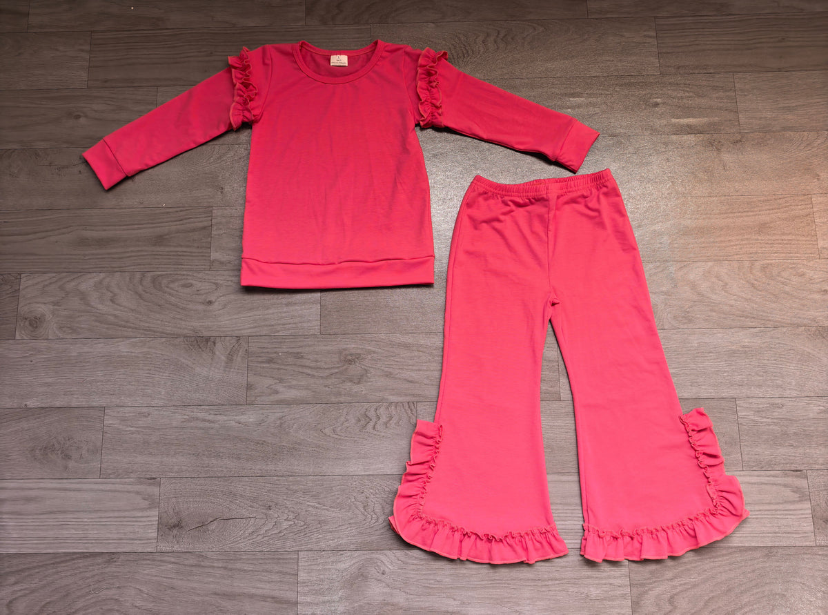 Pre order solid color cotton outfit