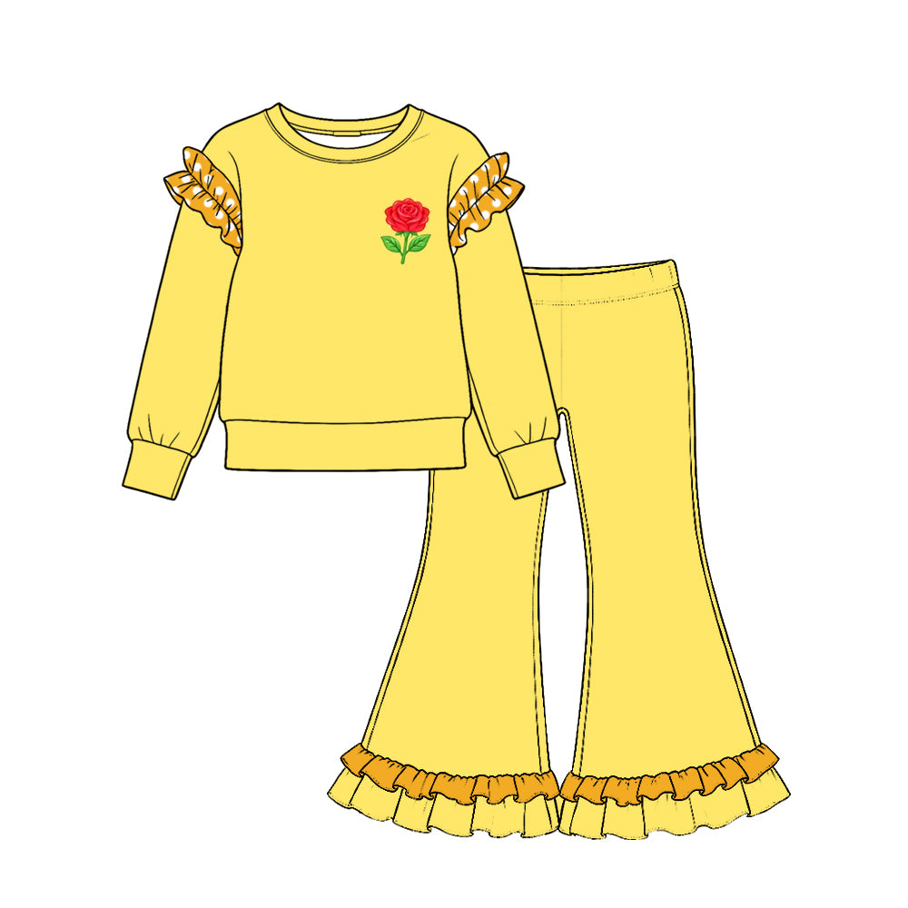 Pre order solid color princess outfit girls clothing