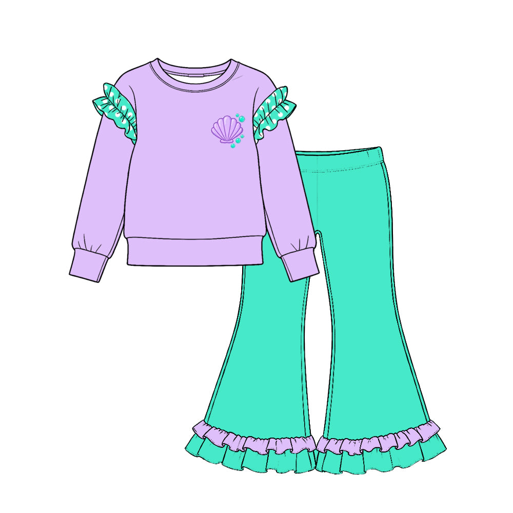 Pre order solid color princess outfit girls clothing