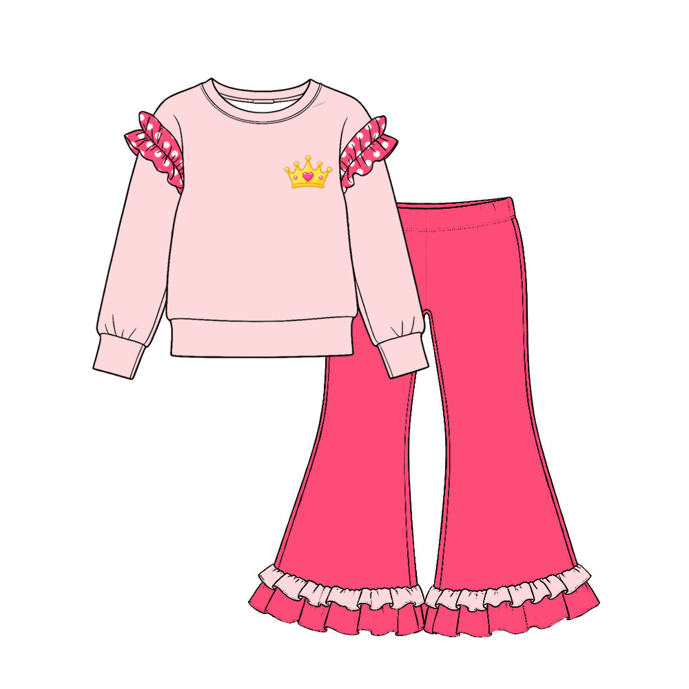 Pre order solid color princess outfit girls clothing