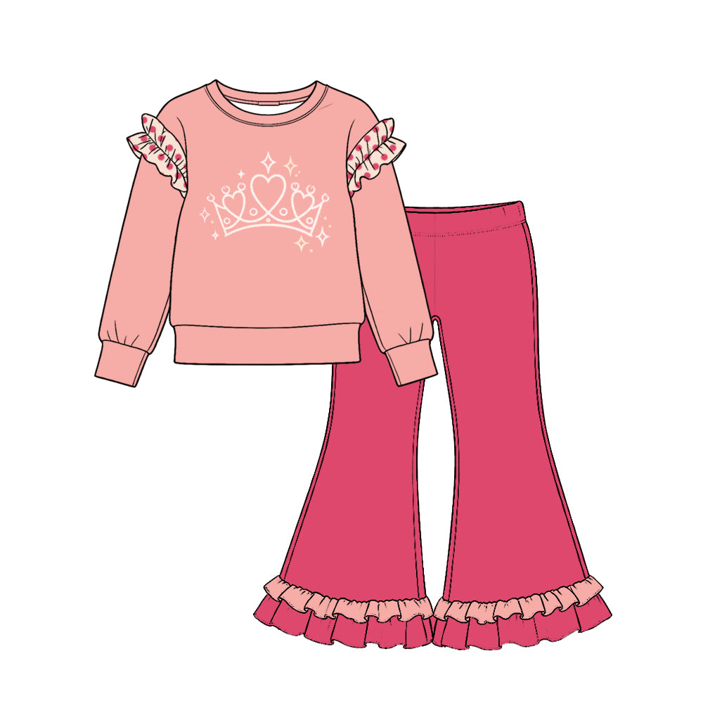 Pre order solid color princess outfit girls clothing