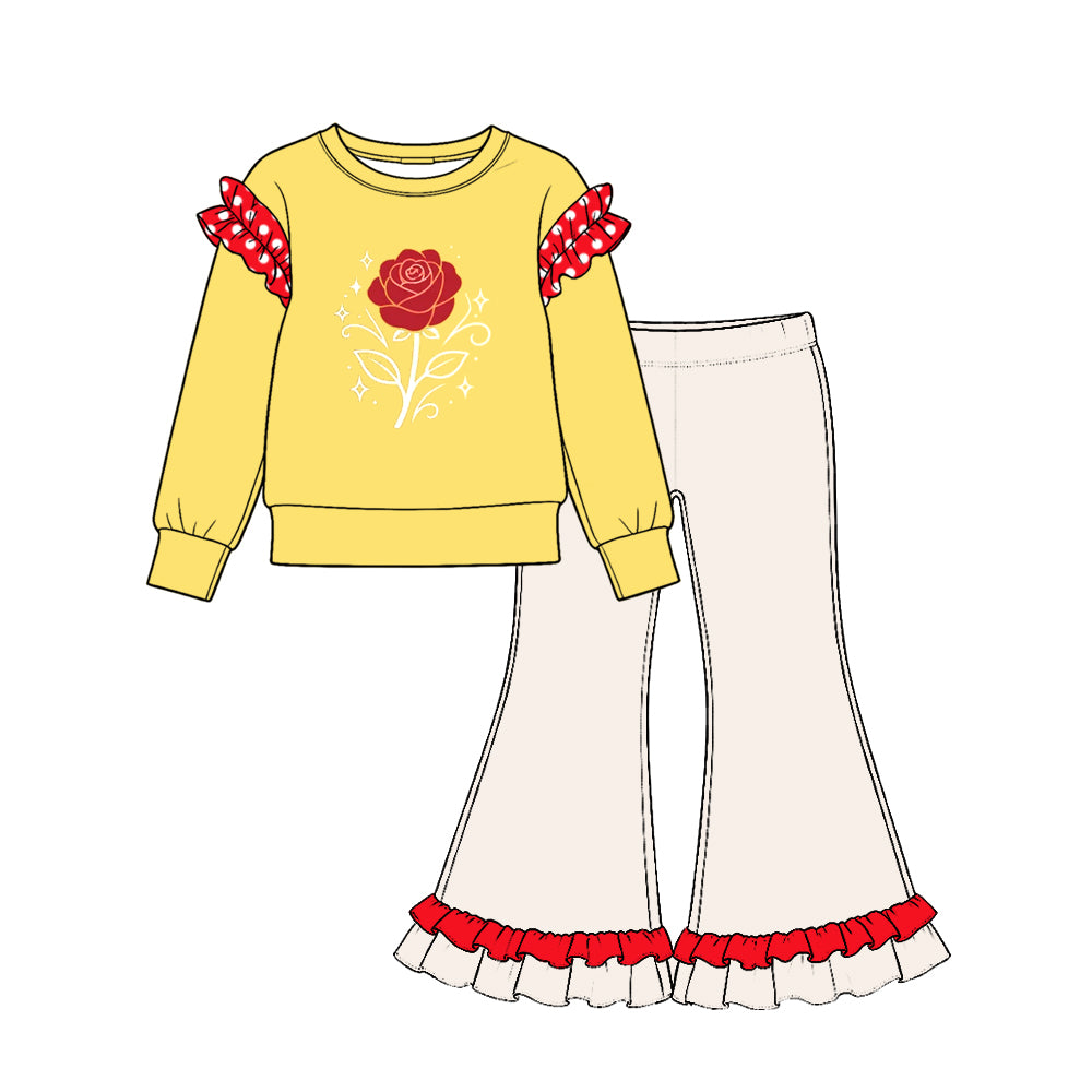 Pre order solid color princess outfit girls clothing