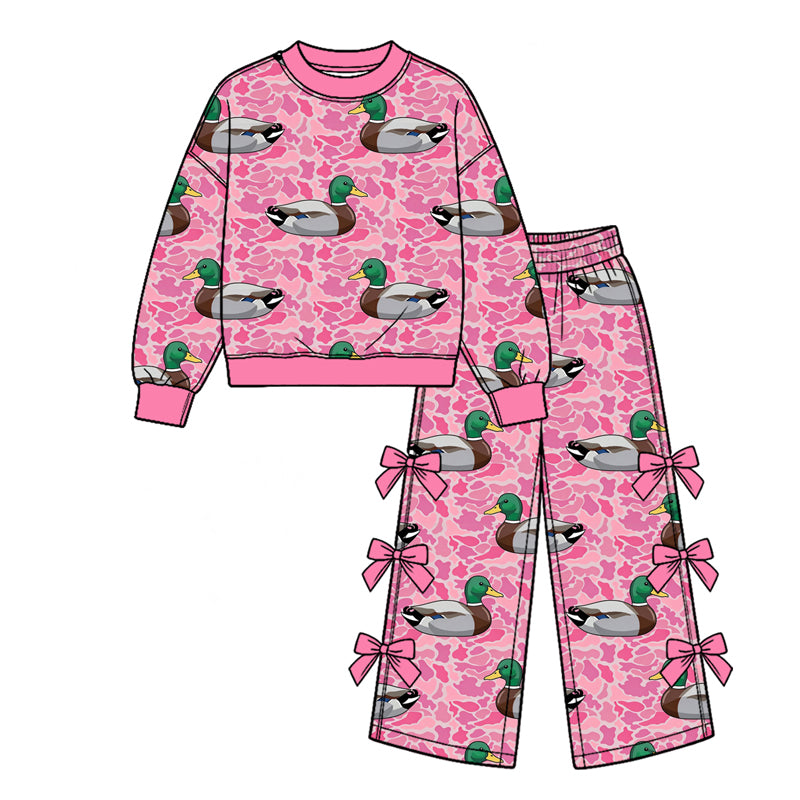 Pre order pink camo duck sibling girl clothing