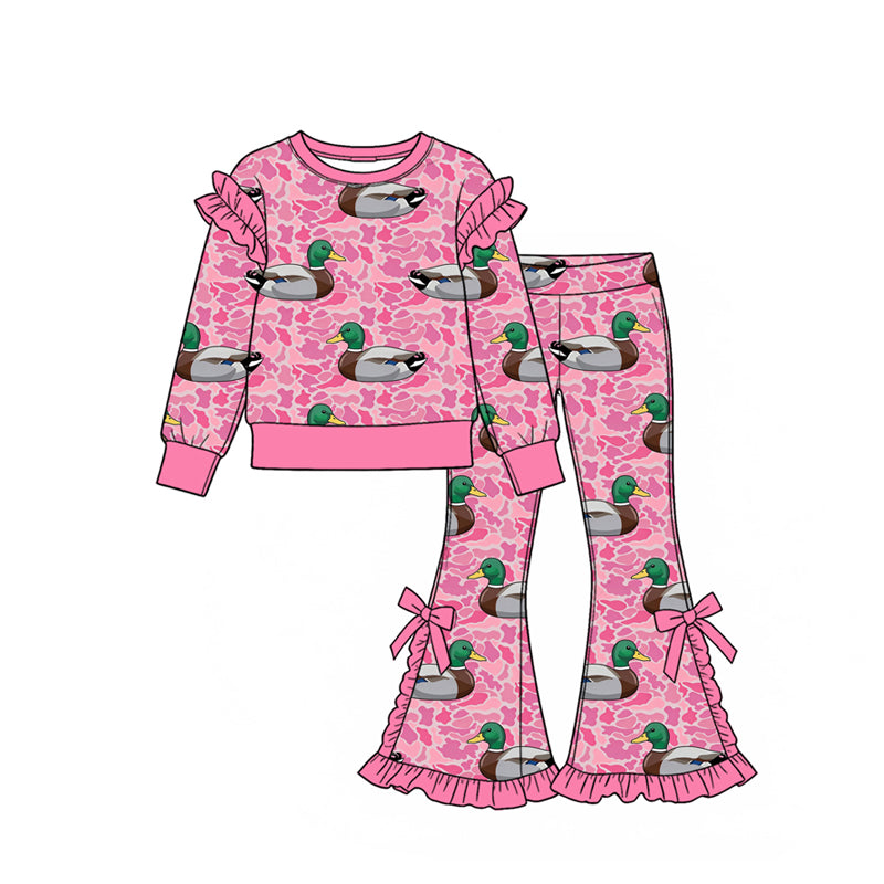 Pre order pink camo duck sibling girl clothing