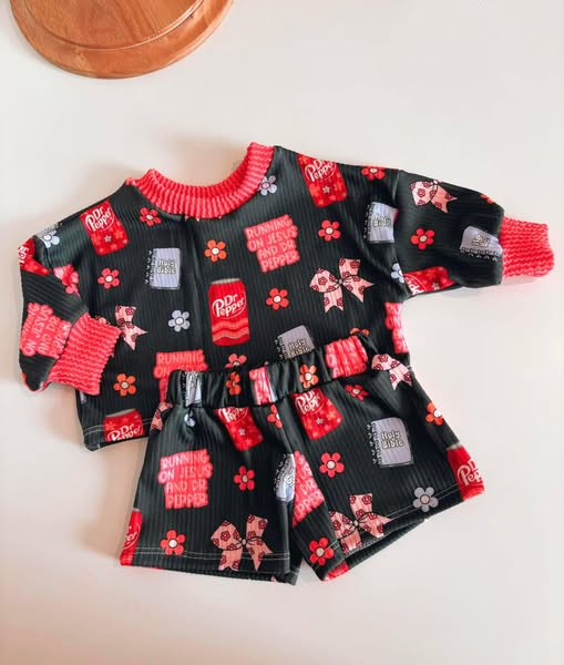 presale GLS0011 Baby Girls Black Long Sleeves Flowers Books Top Skorts Set D 3.26