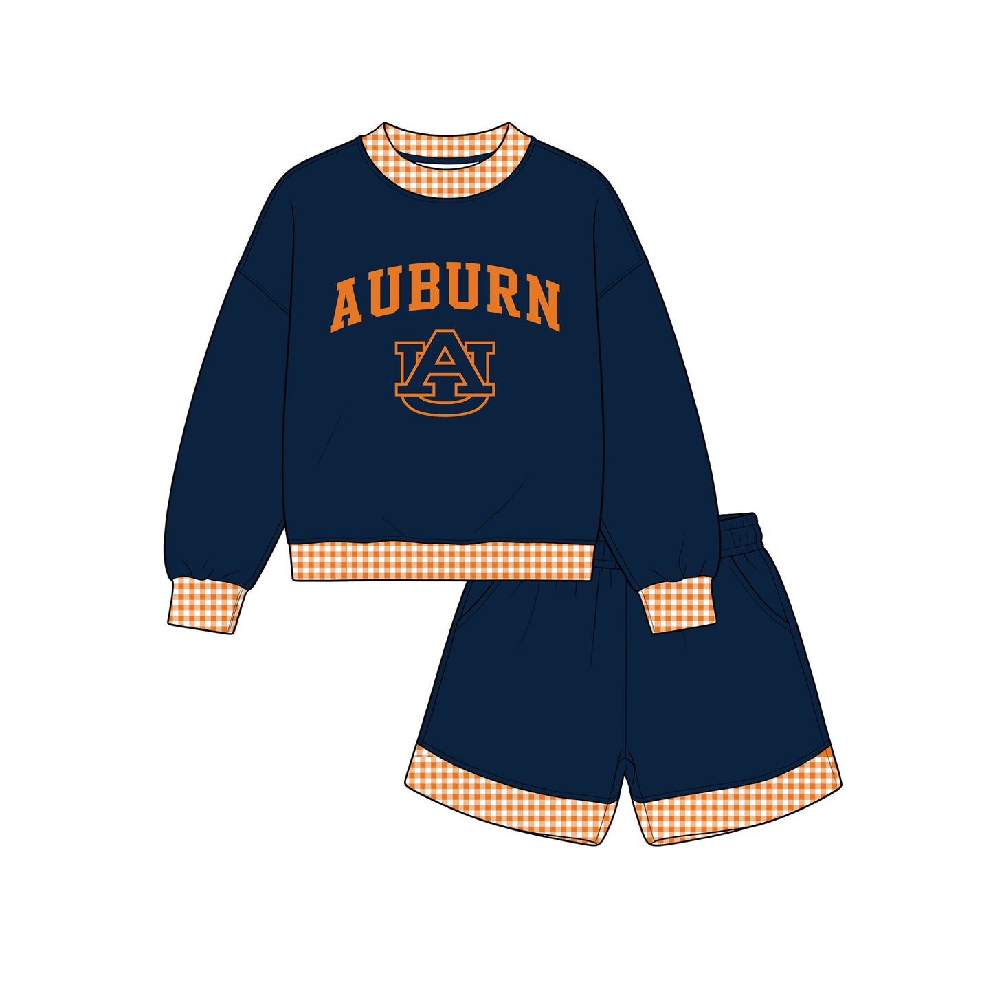 Pre order GLS0169 girls team long sleeve shorts outfits