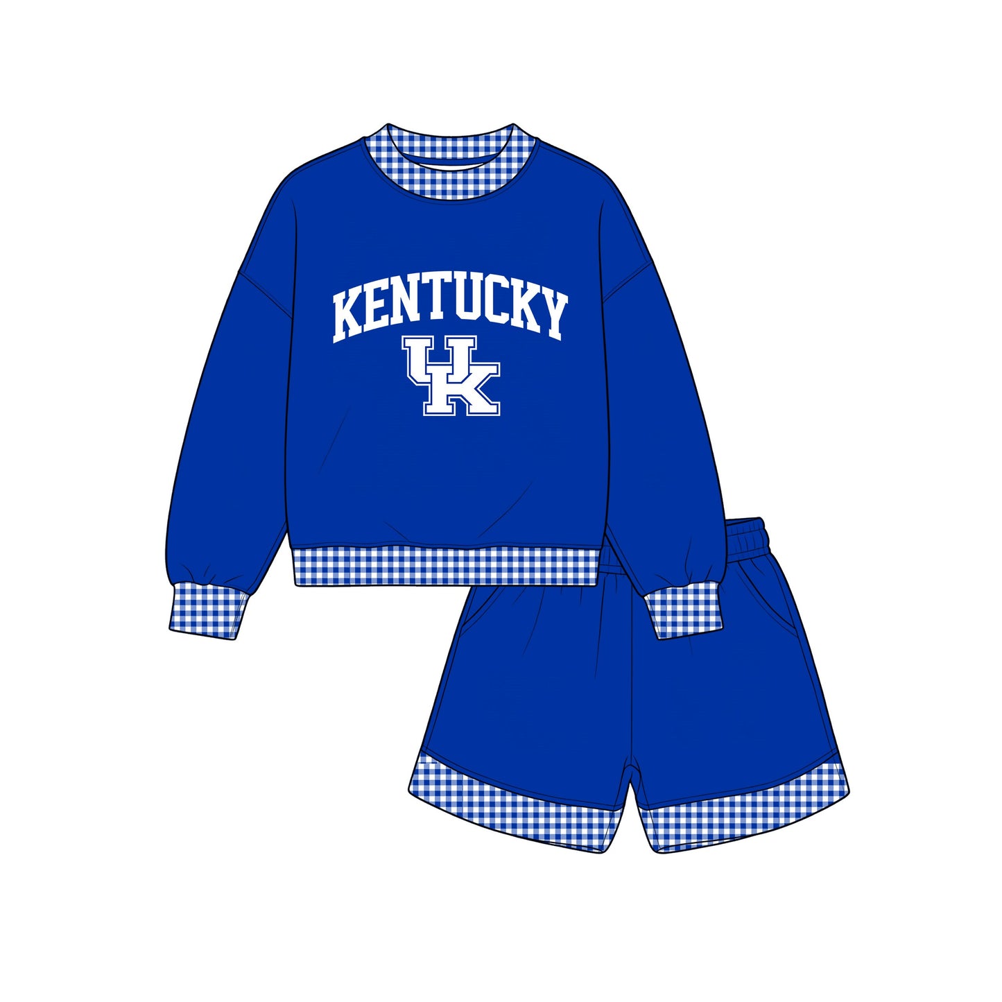 Pre order girls team long sleeve shorts outfits