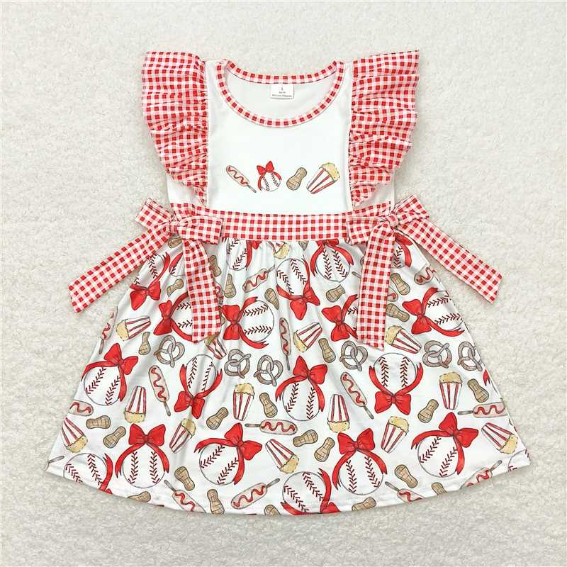 Match Baby Girls Baseball Bows Sister Rompers Clothes Sets D 3.17