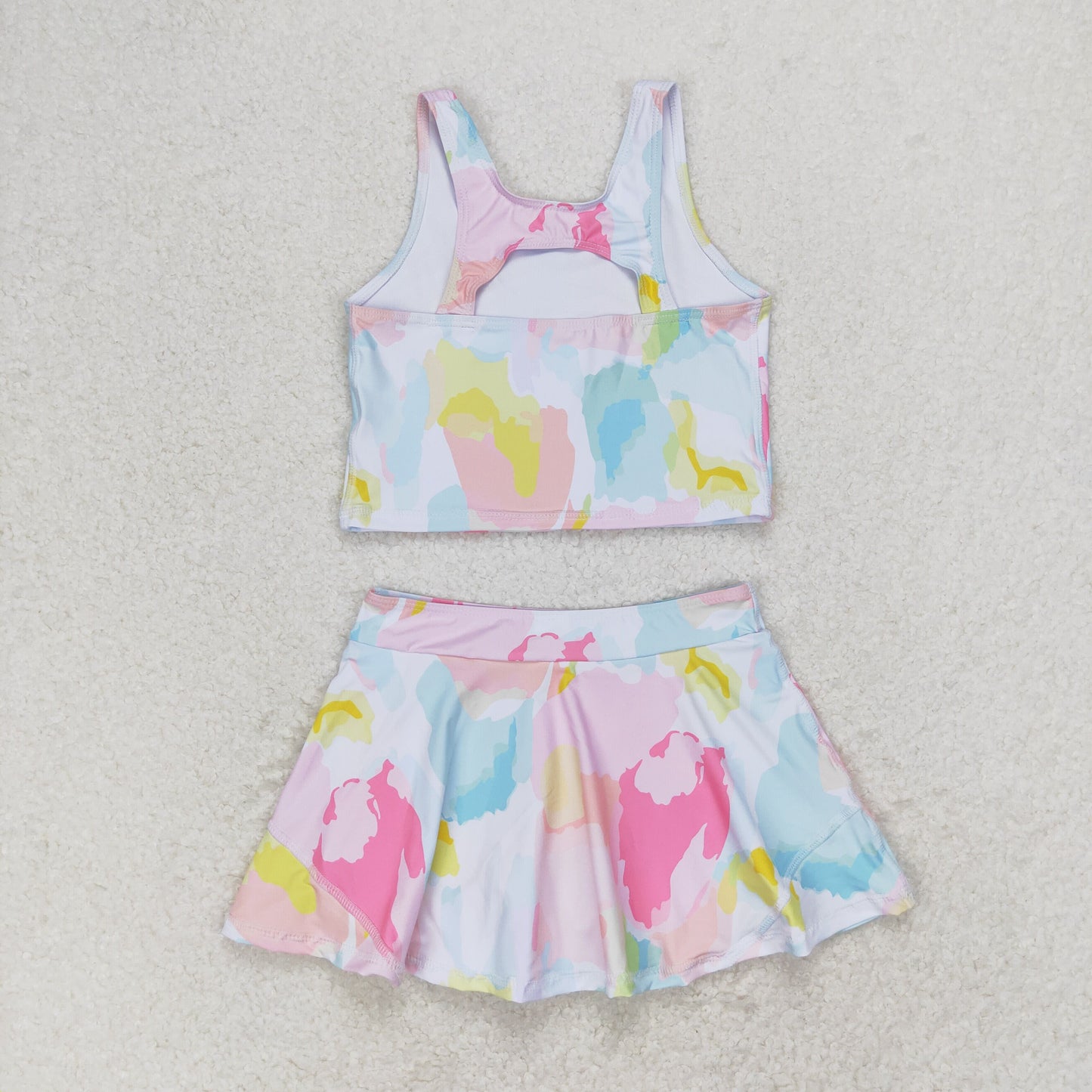 GSD0991 Colorful sleeveless culottes swimsuit suit