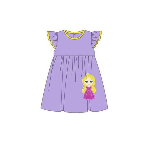 presale GSD1144 Princess purple flying sleeve dress