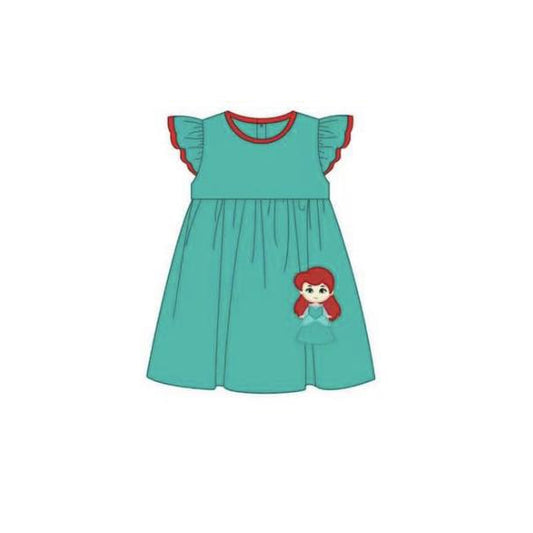 presale GSD1145 Princess green flying sleeve dress