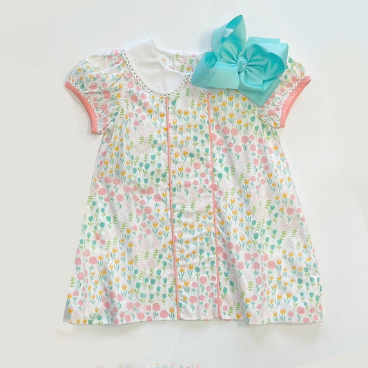 presale GSD1205 Floral floral baby doll collar short-sleeved dress