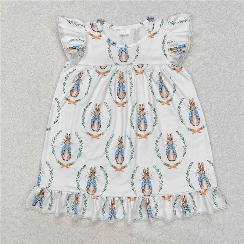 Match Girls Baby Boys Easter Rabbits Dresses Pajamas