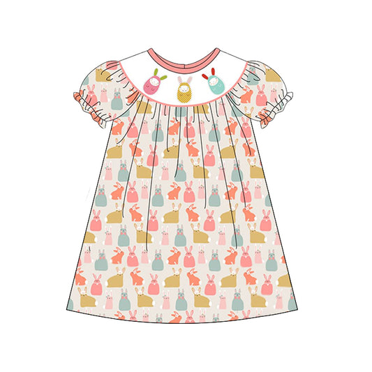 presale GSD1550 Easter Bunny Ears Egg Short Sleeve Dress 2024 11.6