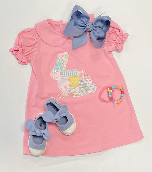 presale GSD1570 Easter Bunny Pink Short Sleeve Dress 2024 11.9