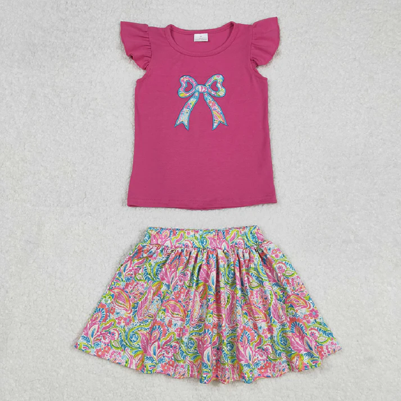 Baby Girl Bright Paisley Skort Set