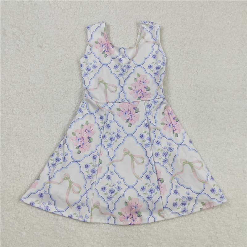 Match 9 Colors Baby Girls Red Flowers Active Yoga Athletic Dresses D 4.9