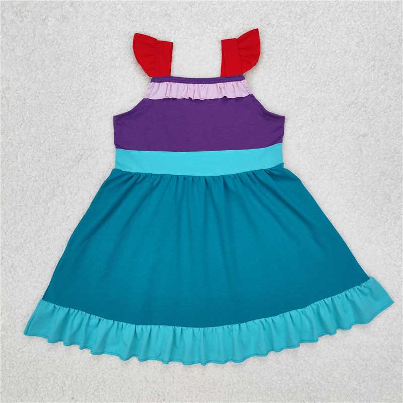 Match Baby Girls Cokorful Knee Length Dresses D 3.17