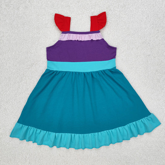 GSD1875  Baby Girls Mermaid Knee Length Dresses  D 3.10