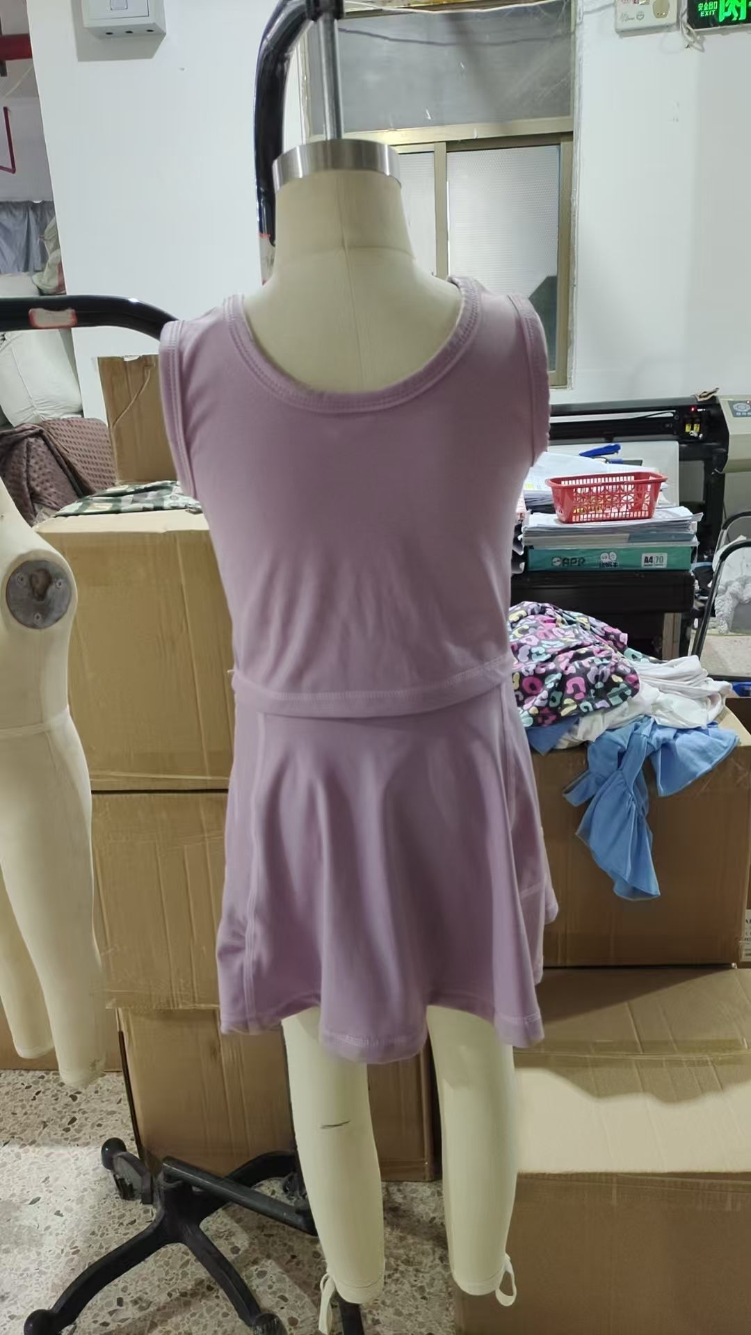 GSD1980 Baby Girls Dark Grey Vest Top Sports Skorts Clothes Sets  D 4.11